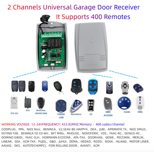 Garage door receiver - garage, rf