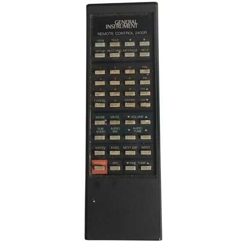 General instruments rcu 2400r - general, rcu-2400r